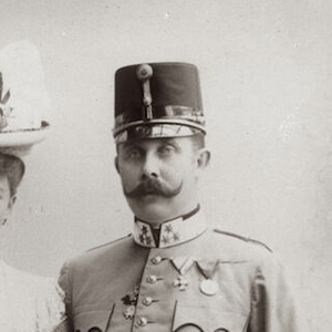 Ausschnitt der Fotografie von Franz Ferdinand (1863-1914) von einem unbekannten Fotografen. Datiert 1901.