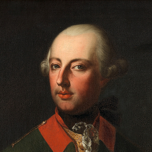 Ausschnitt des Gemäldes von Kaiser Joseph II (1741-1790) von Joseph Hickel. Datiert 1771.
