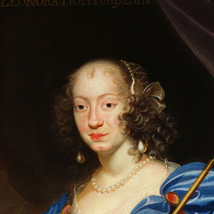 Ausschnitt des Gemäldes der Kaiserin Eleonora von Mantua-Nevers (1628-1686) von Frans Luycx. Datiert 1651.