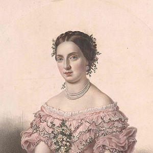 Ausschnitt der Grafik von Margarethe Karoline (1840-1858) von Gliemann, Wurmhold und Hanfstengel. Undatiert.