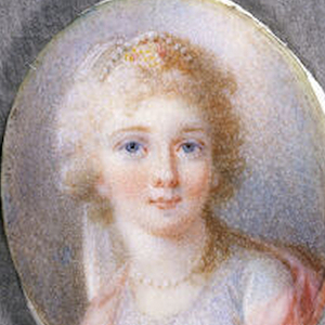 Ausschnitt des Gemäldes von Maria Amalia (1780-1798) von einem unbekannten Künstler. Undatiert.