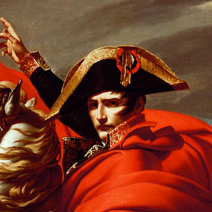Ausschnitt des Gemäldes von Napoleon Bonaparte (1769-1821) von Jacques-Louis David. Um 1802/1803.