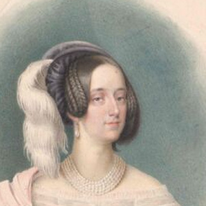 Ausschnitt des Gemäldes der Kaiserin Maria Anna (1787-1850) von Laurenz Herr. Zwischen 1840 und 1845.