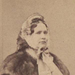 Ausschnitt der Fotografie von Adelgunde (1823-1914) von Ludwig Angerer. Um 1860.