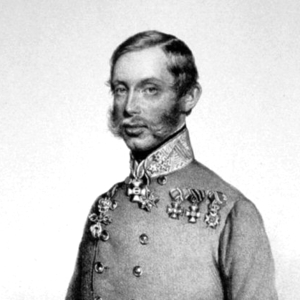Litographie von Erzherzog Albrecht von Österreich-Teschen in Uniform