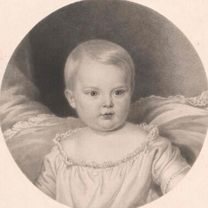 Ausschnitt der Grafik von Sophie Frederike (1855-1857) von Franz Schrolzberg und Tirom Benedetti. Undatiert.