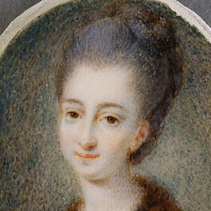 Ausschnitt des Gemäldes von Maria Beatrix (1750-1829) von einem unbekannten Künstler. Undatiert.