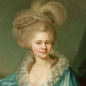 Ausschnitt des Gemäldes von Elisabeth Wilhelmine (1767-1790) von Johann Baptist Edler von Lampi d. Ä. Datiert  1785.