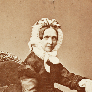 Ausschnitt der Fotografie von Sophie Friederike (1805-1872) von Ludwig Angerer. Um 1875.