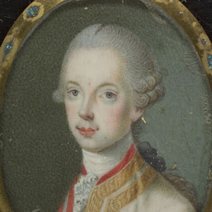 Ausschnitt des Gemäldes von Alexander Leopold Joseph (1772-1795) von einem unbekanntem Künstler. Um 1790.